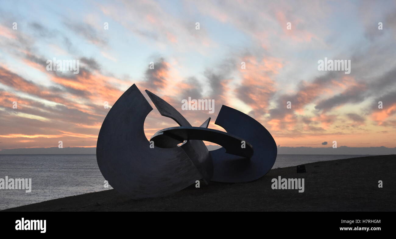 Sydney, Australia - Nov 6, 2016. Inge King: Link iii 2007. Sculpture by ...