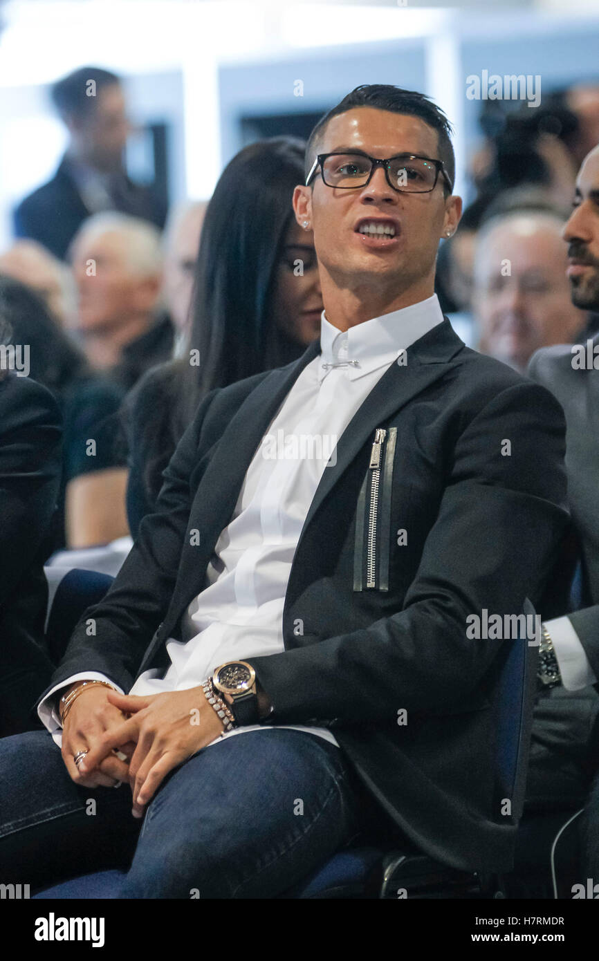 Madrid, Spain. 7th November, 2016.Cristiano Ronaldo attends the