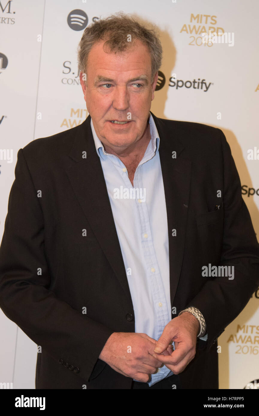 Grosvenor House Hotel, London, November 7th 2016. Luminaries from the music industry gather at the Grosvenor House Hotel for the Music Industry Awards, where this year The Who's Roger Daltrey CBE is honored with the 25th annual MITS award in support of Nordoff Robbins and The BRIT Trust. PICTURED: Jeremy Clarkson Credit:  Paul Davey/Alamy Live News Stock Photo