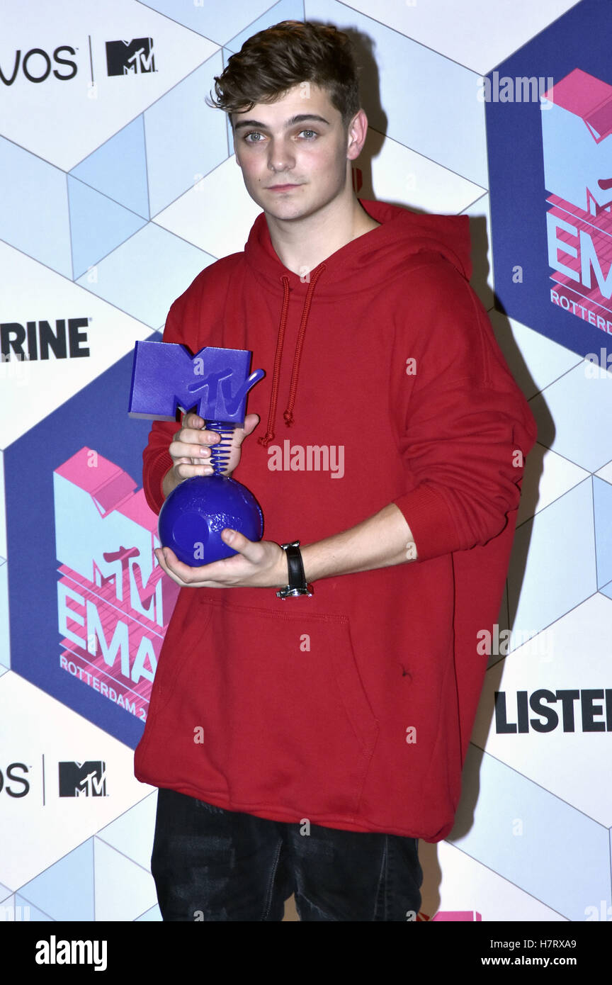 Martin Garrix at the MTV Europe Music Awards 2016 at the Ahoy Rotterdam ...
