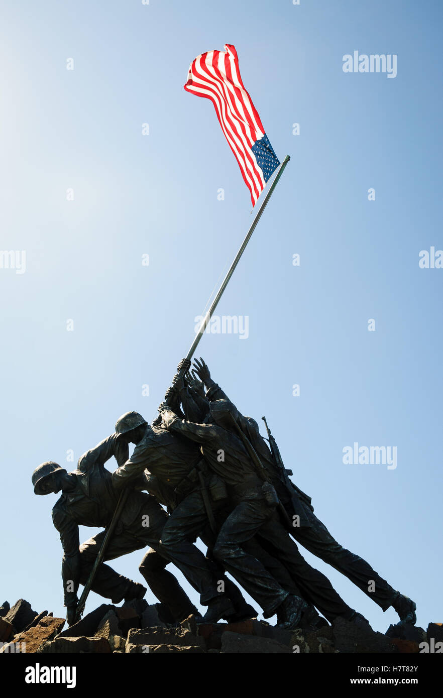 Marine Corps War Memorial Stock Photo