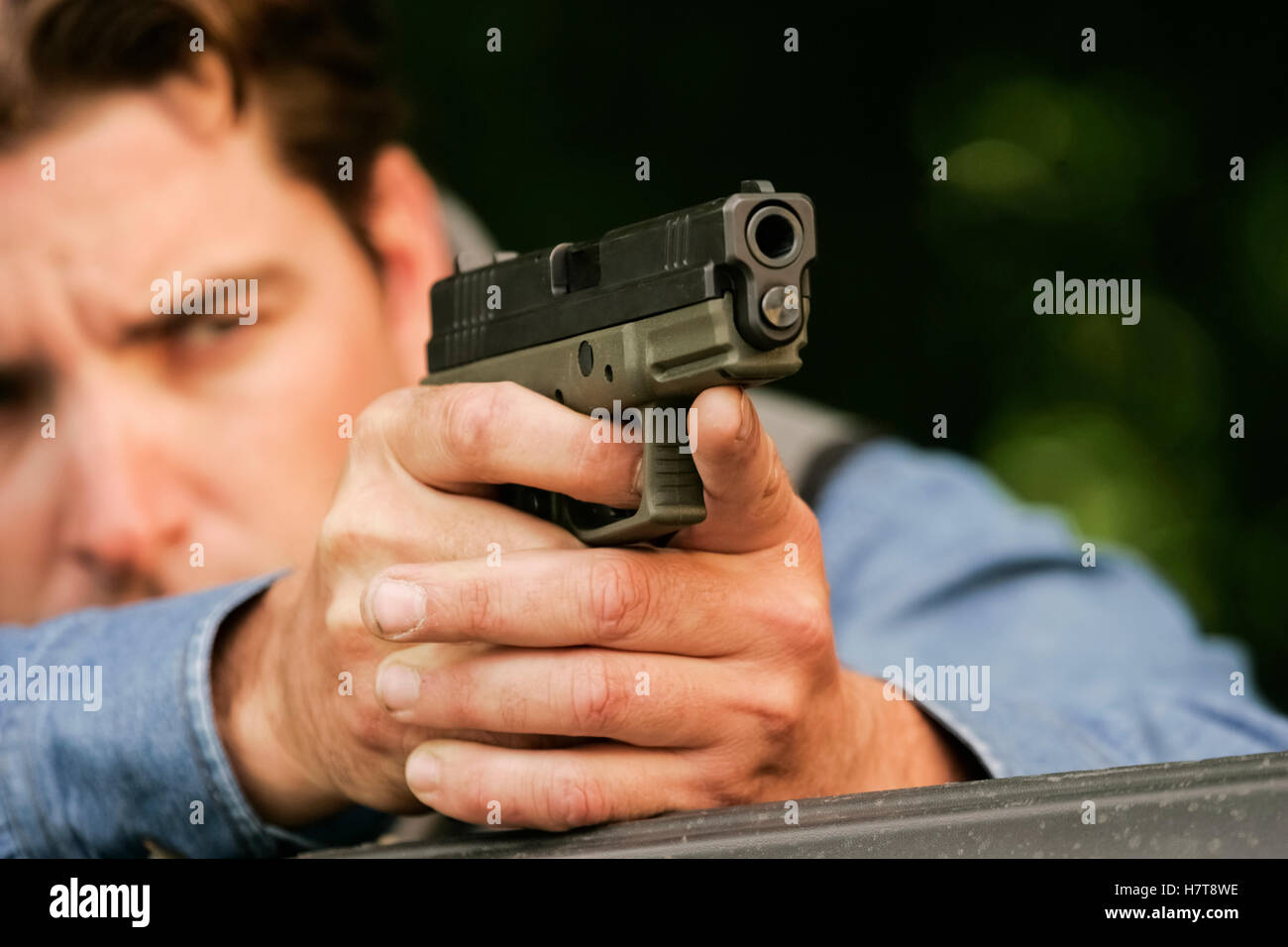 wallpapers Man Pointing Gun At Camera Drawing https www alamy com stock photo man drawing gun and pointing handgun at camera 125309002 html