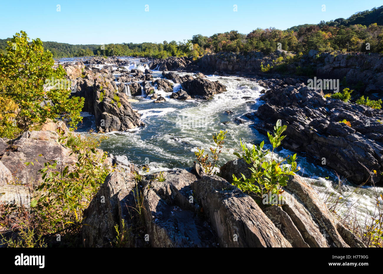 Great Falls Park Stock Photo Alamy