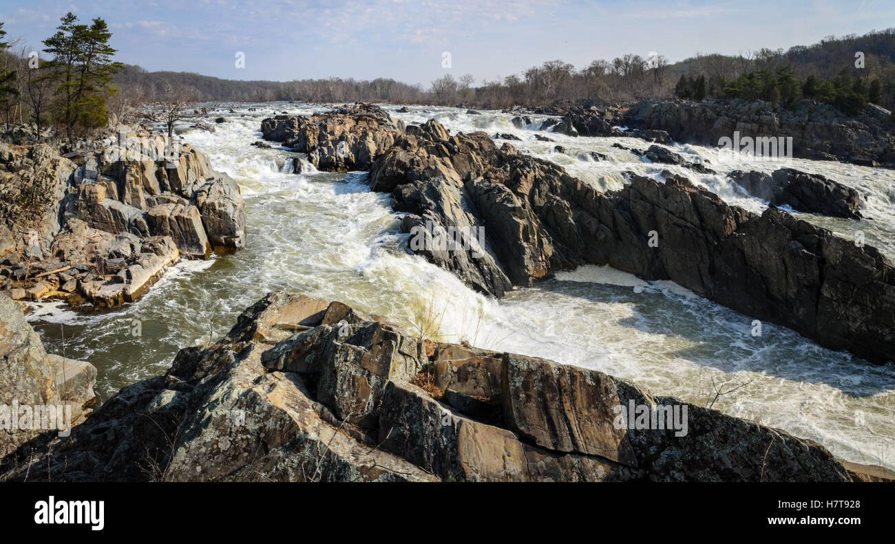 Great Falls Park Stock Photo Alamy