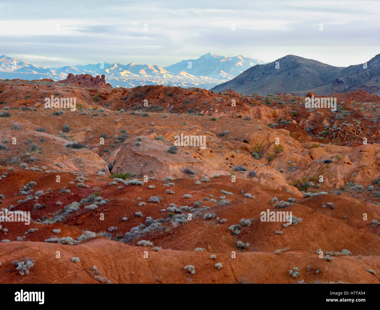 Black Mountains surrounding Valley of Fire State Park, Nevada Stock