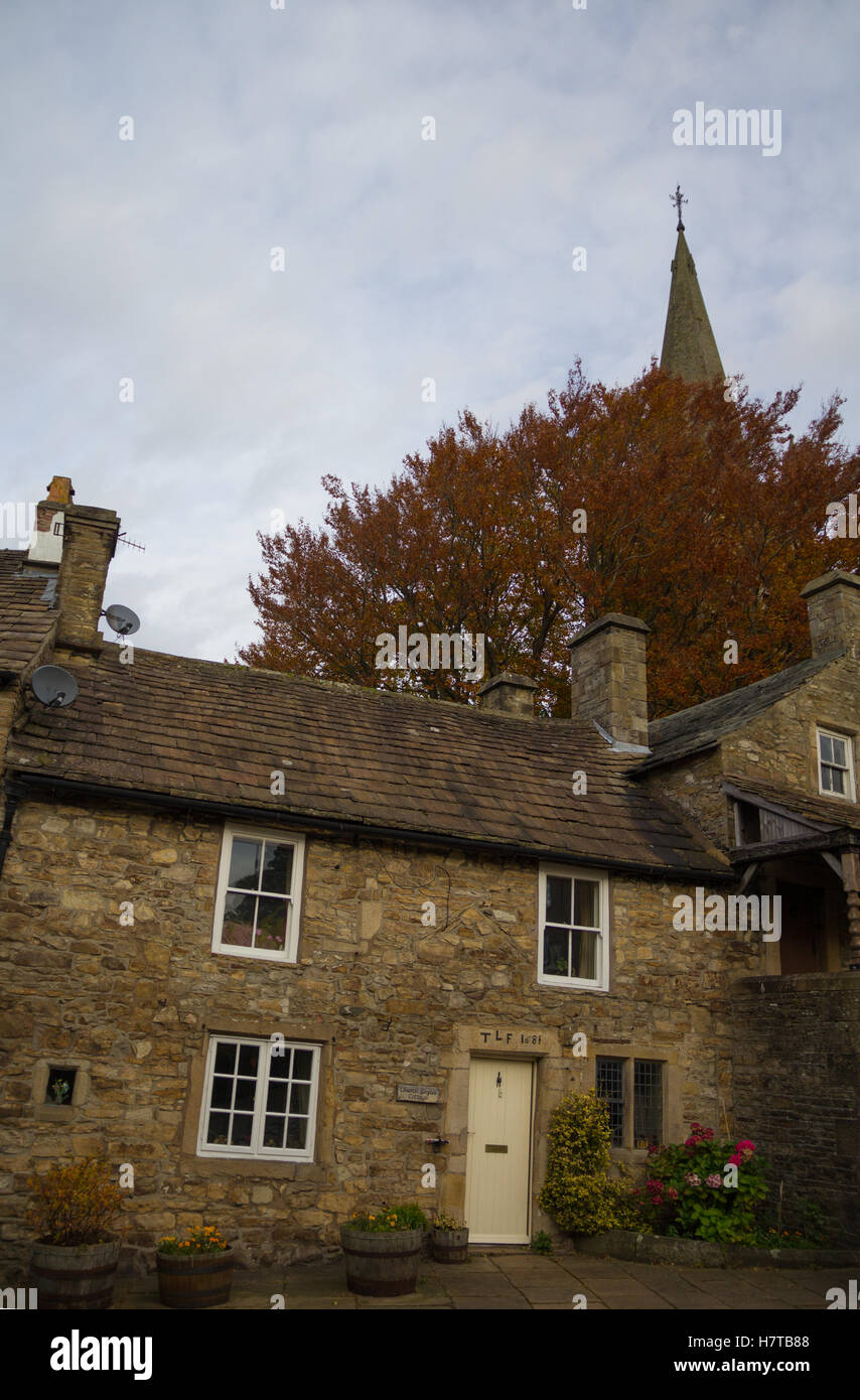 Old Cottage On The Main Street At Alston Cumbria Stock Photo