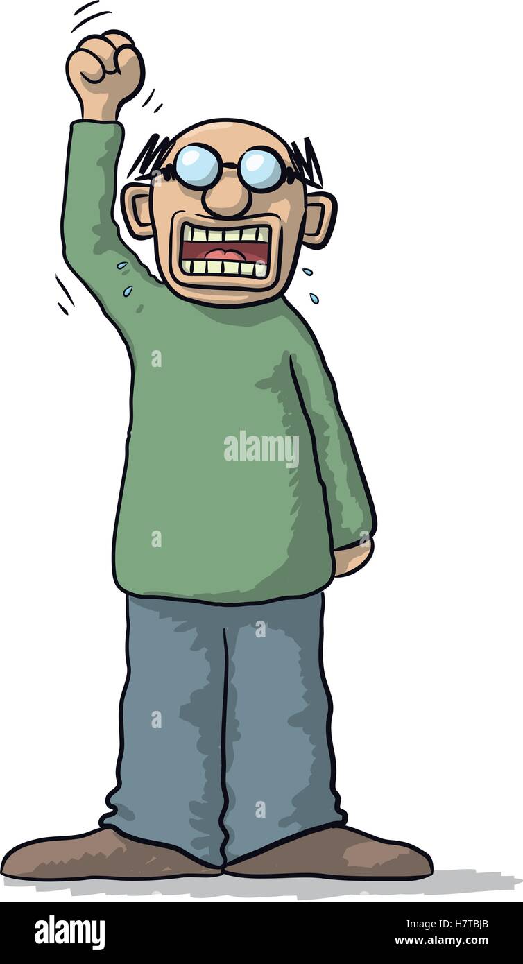 character very angry Stock Vector