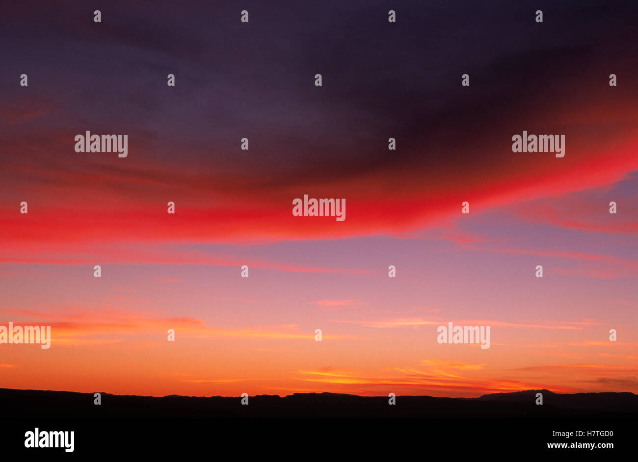 Pink clouds at sunset Stock Photo Alamy