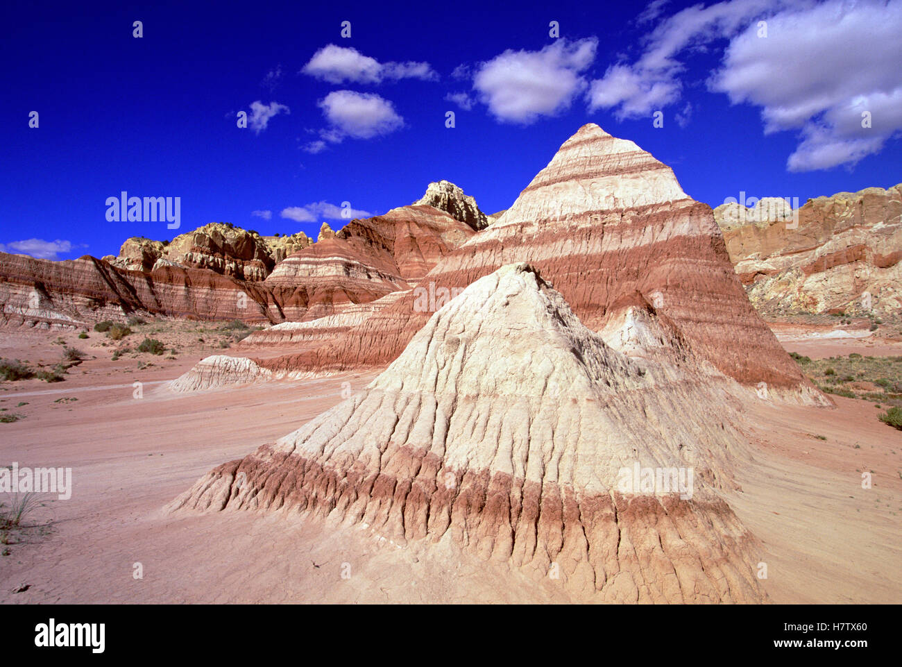 Chinle formation showing clearly defined layers of sandstone, Grand