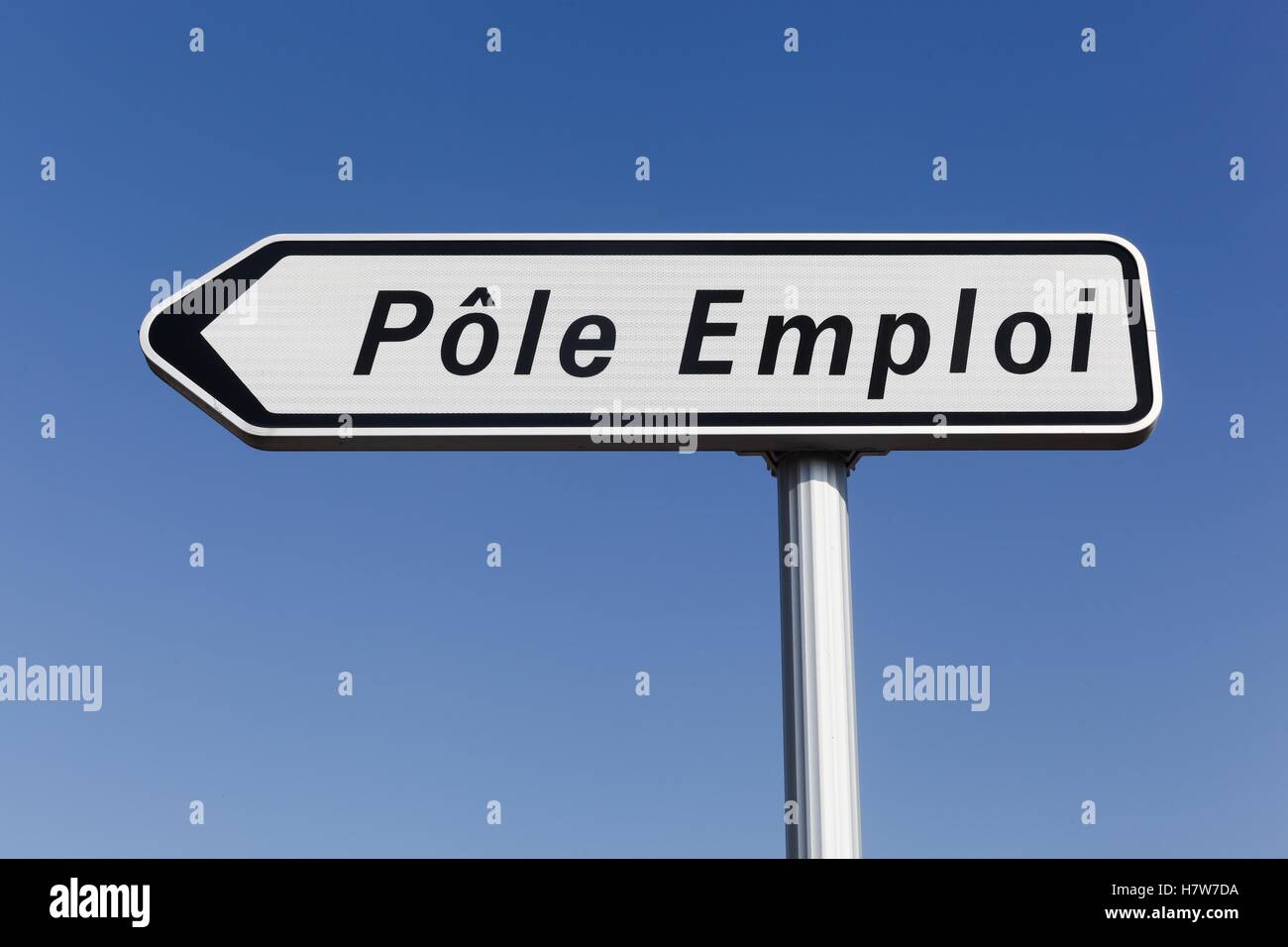 Pole emploi panel in France Stock Photo