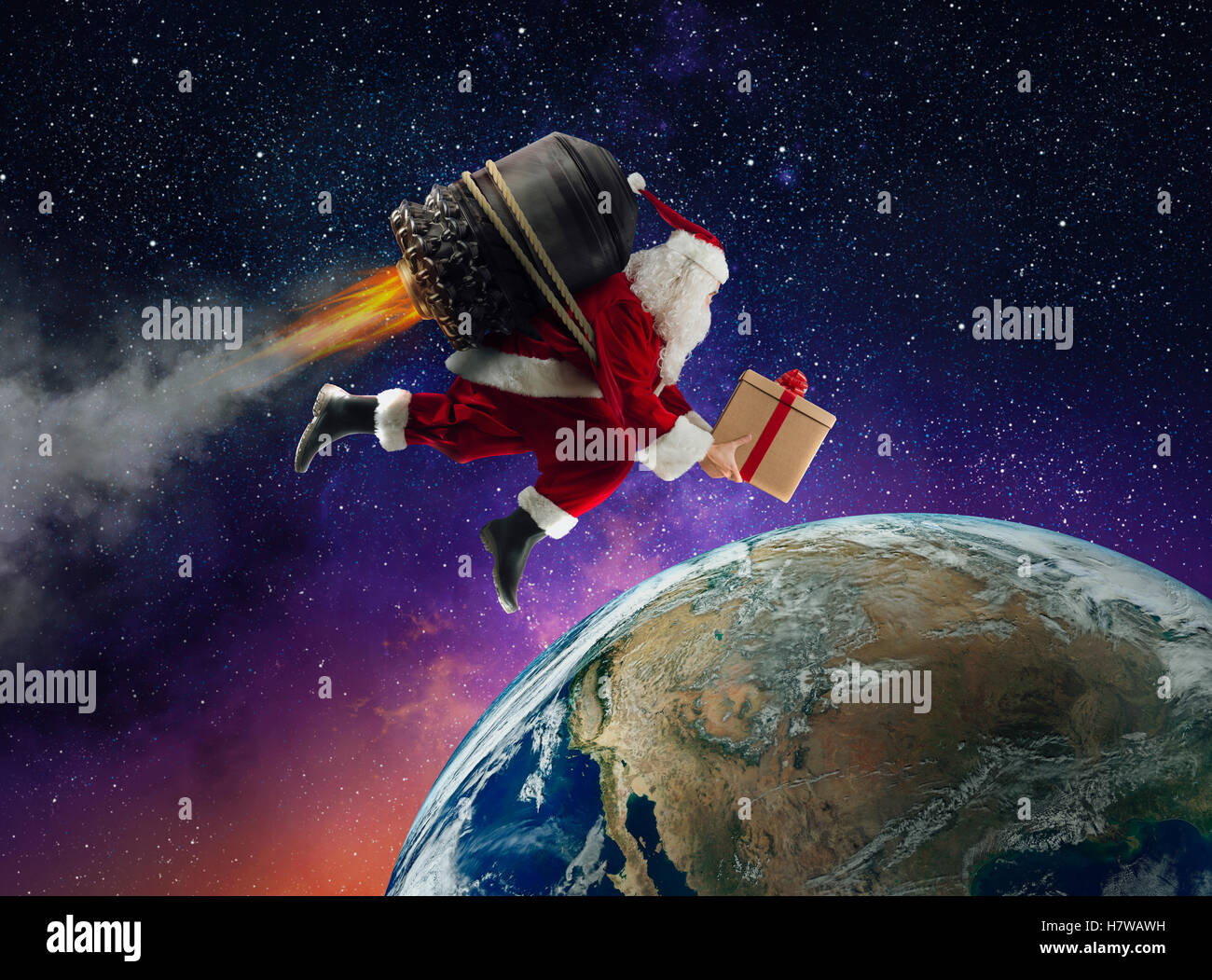 Delivery of Christmas gifts Stock Photo - Alamy
