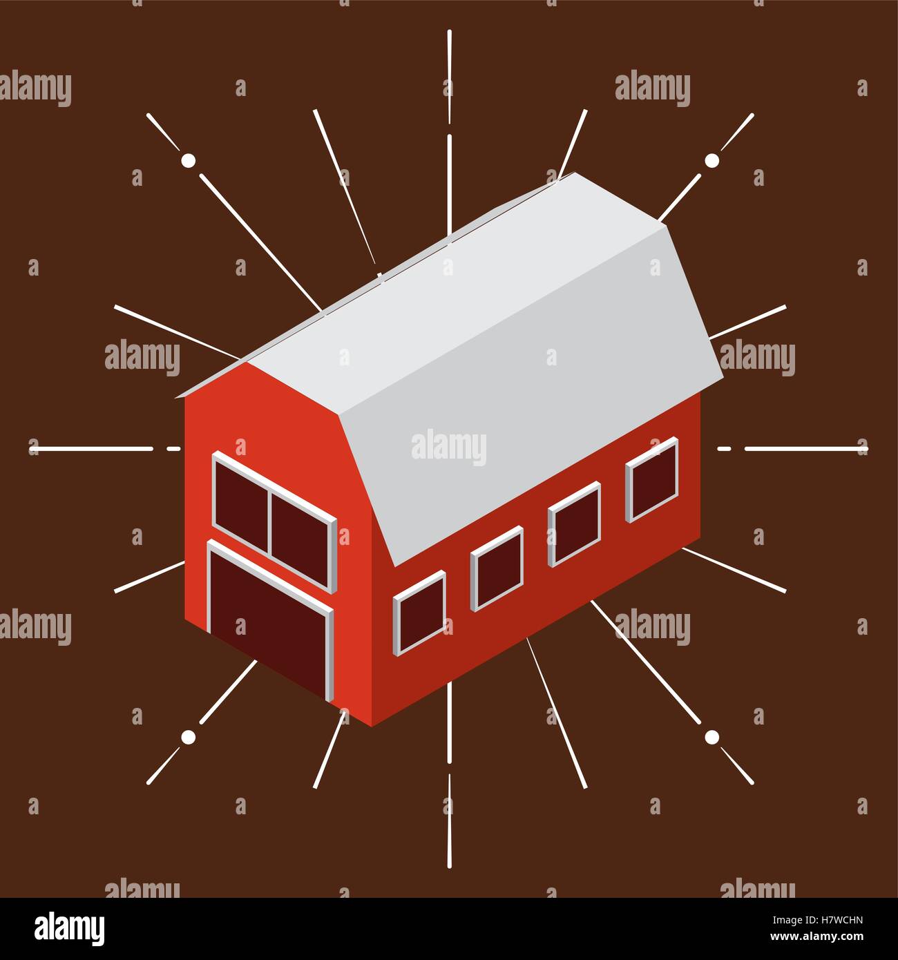 farm fresh isometric icon vector illustration design Stock Vector Image ...