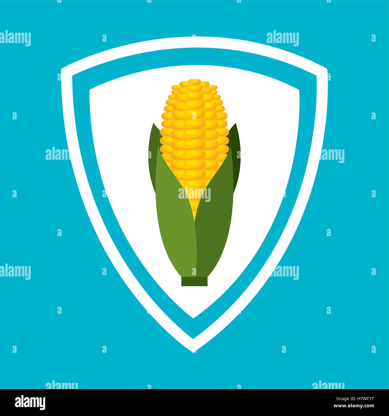 corn vegetable isolated icon vector illustration design Stock Vector ...