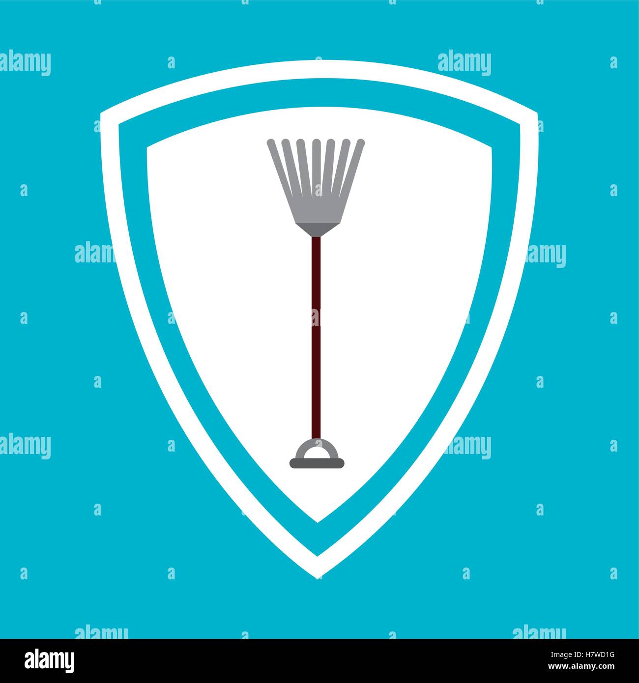 rake tool farm icon vector illustration design Stock Vector Image & Art ...