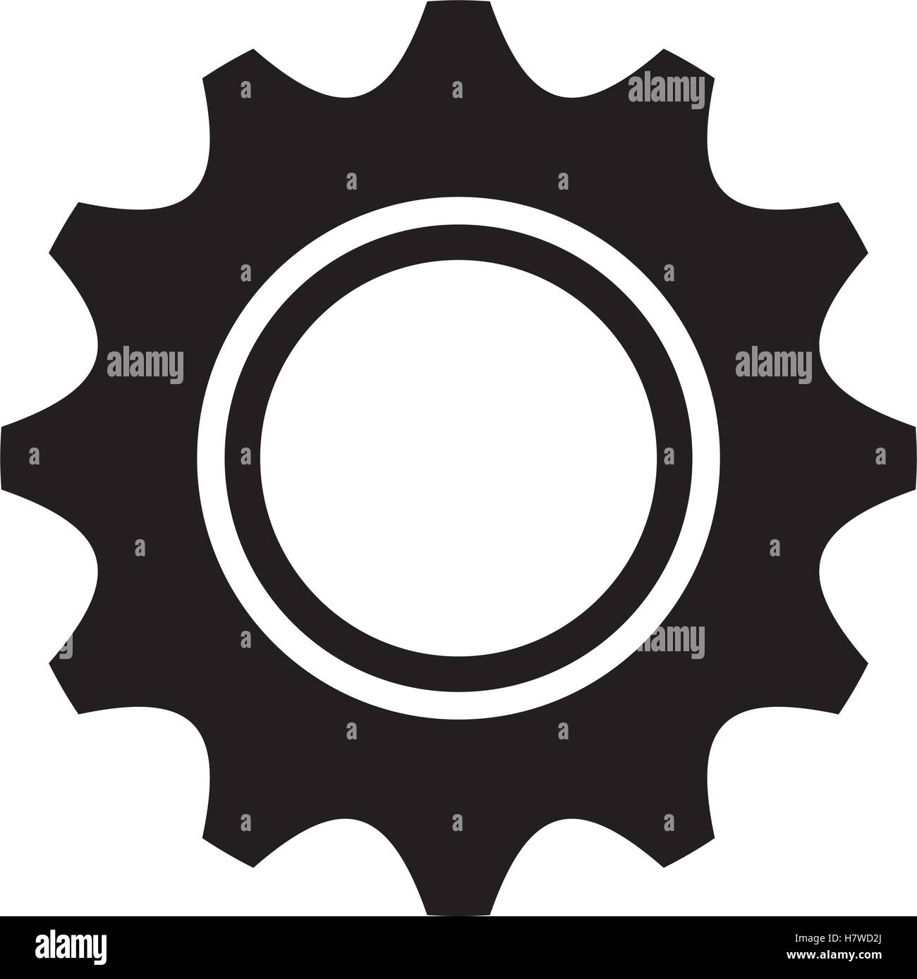 gear setting isolated icon vector illustration design Stock Vector ...