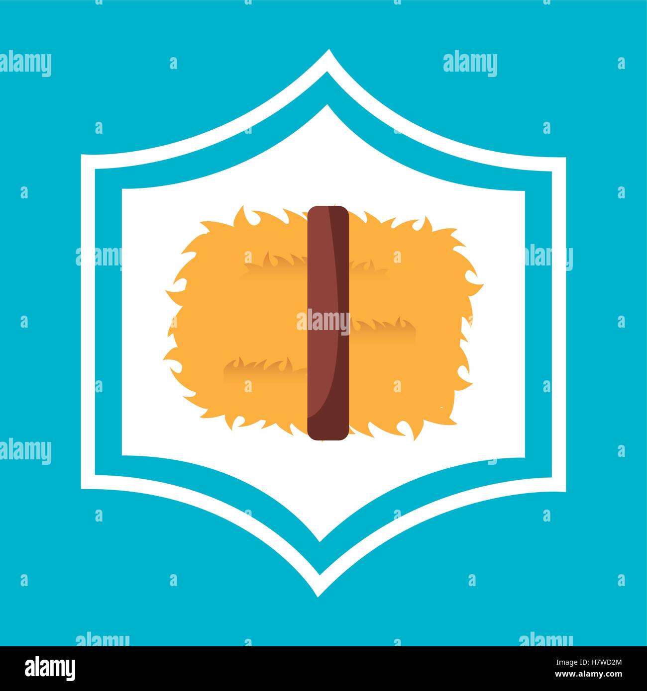 straw block isolated icon vector illustration design Stock Vector Image ...