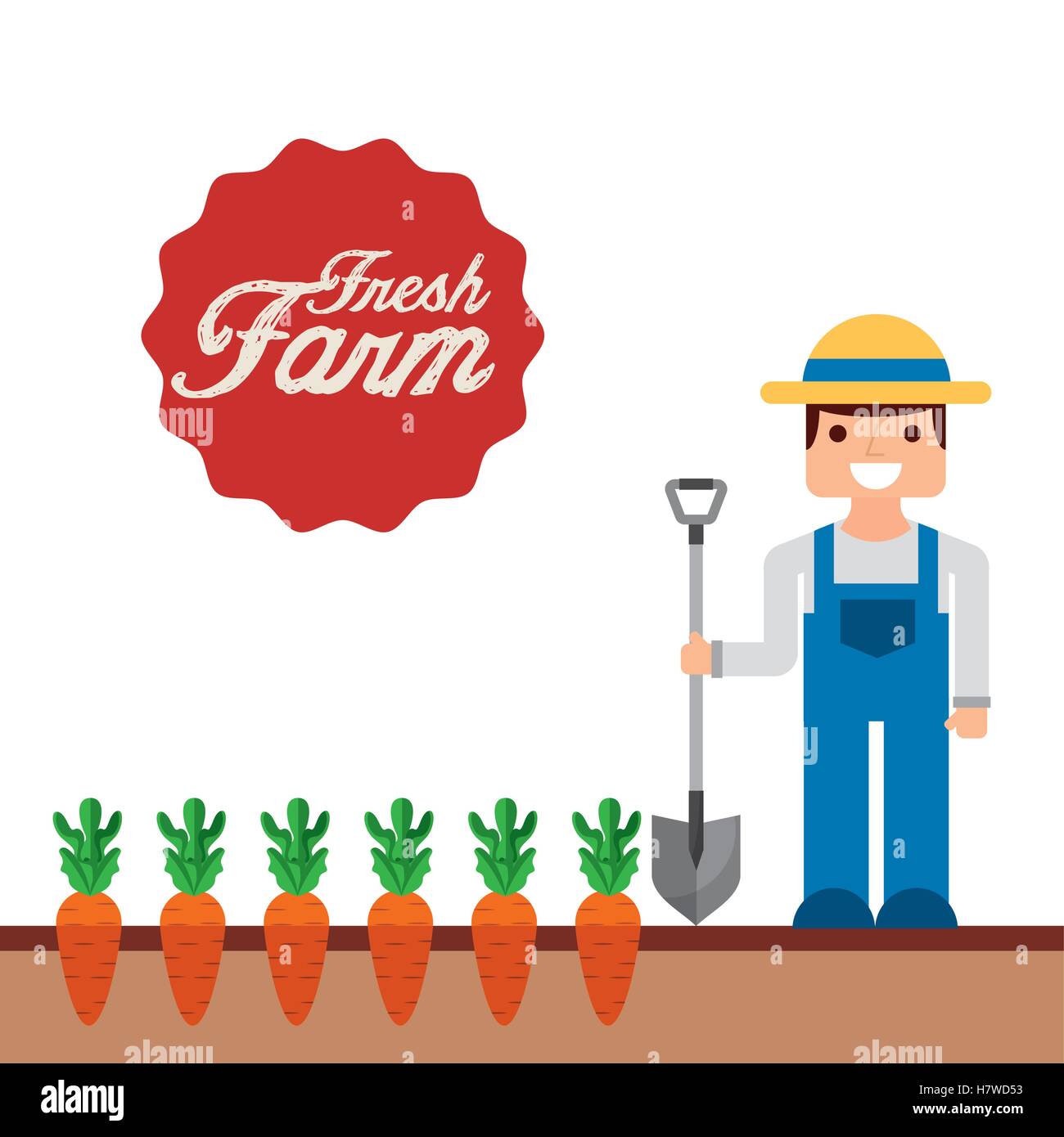 farm fresh concept icon vector illustration design Stock Vector Image ...