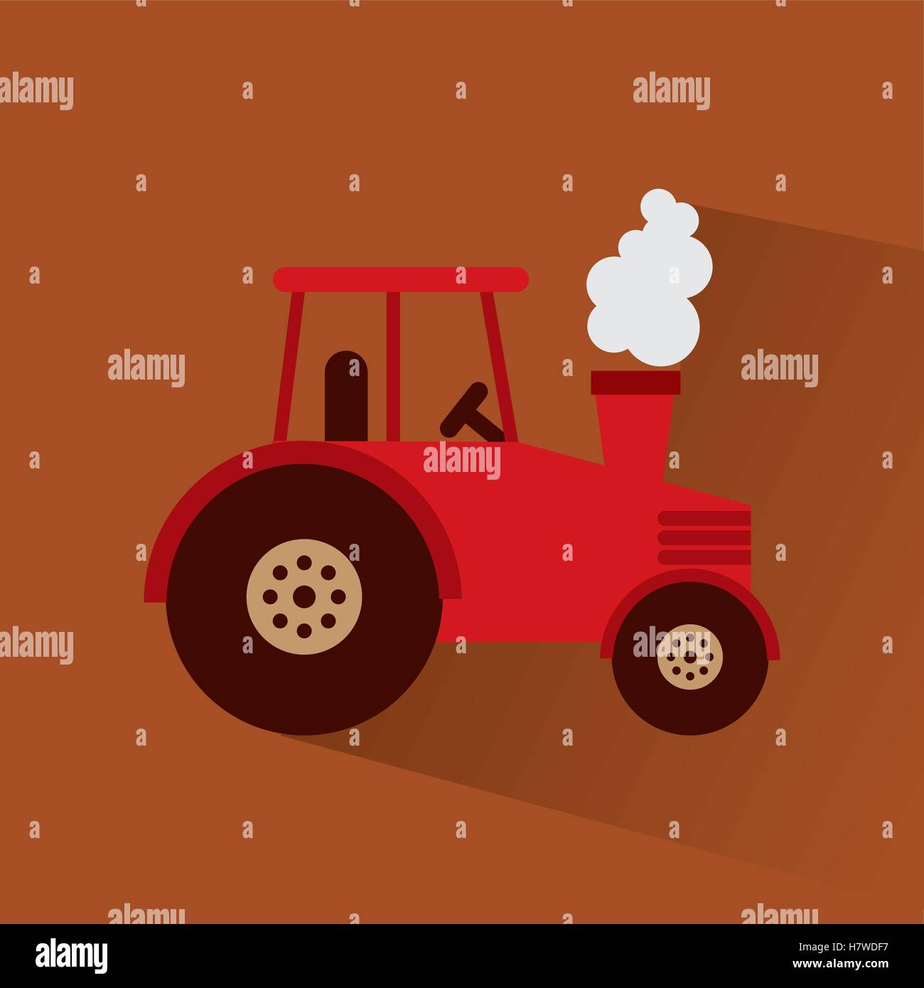 tractor farm vehicle icon vector illustration design Stock Vector Image ...