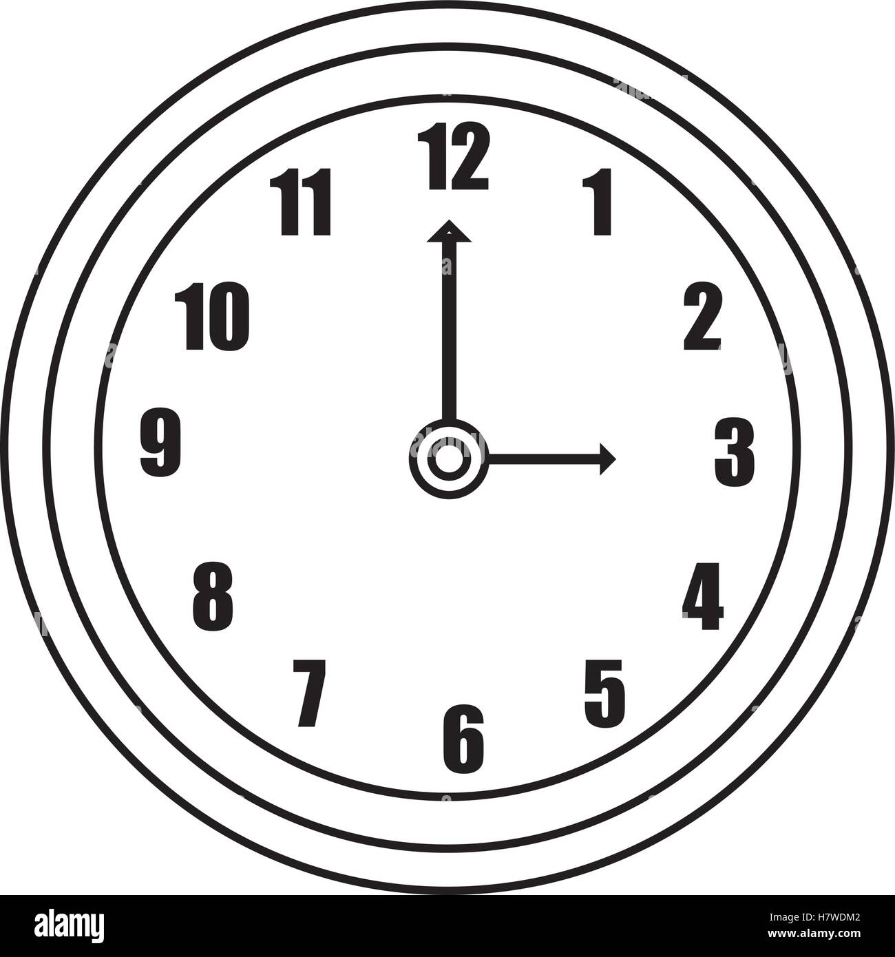 time clock isolated icon vector illustration design Stock Vector Image ...