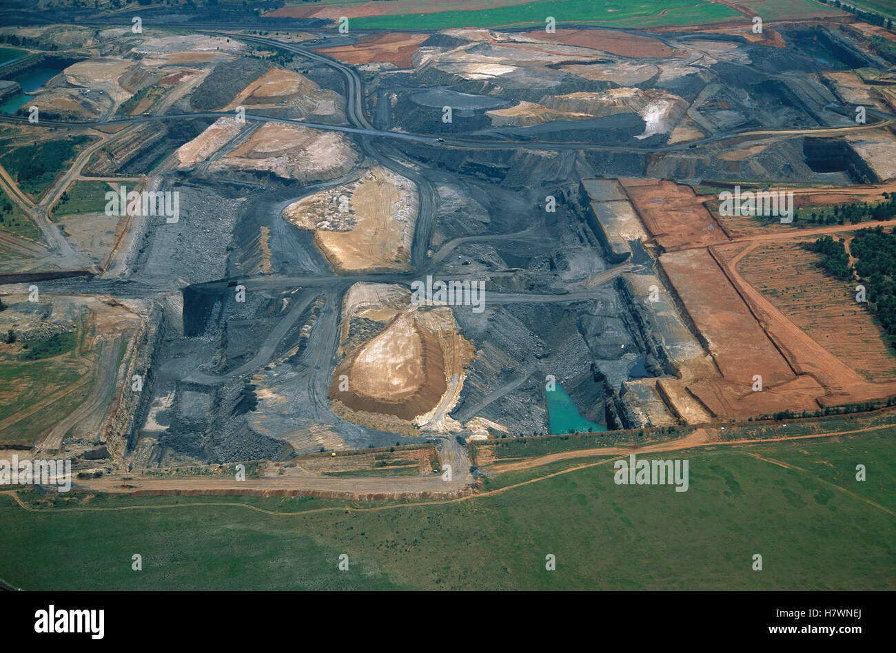 Coal mines near Witbank, South Africa Stock Photo Alamy
