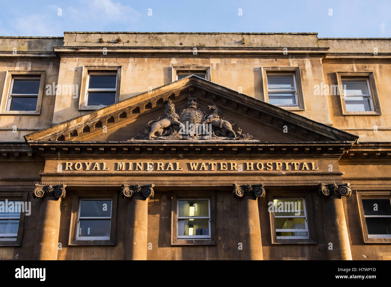 Previously the Royal Mineral Water Hospital, now fronts the Royal