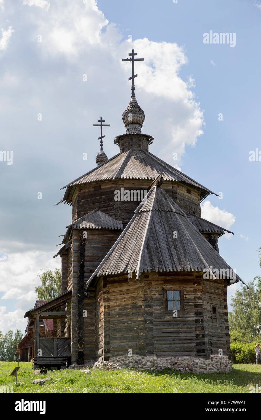 Museum of wooden architecture. Suzdal. Russia Stock Photo
