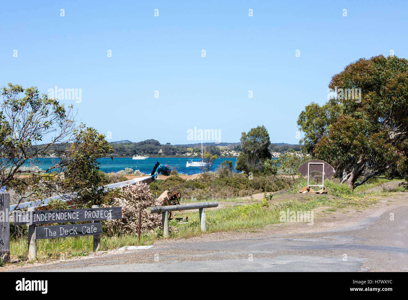 American River township hamlet on kangaroo island,south australia Stock