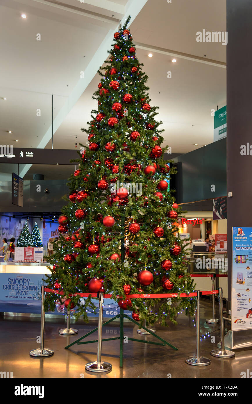 Christmas tree in Kuala Lumpur International Airport 2, KLIA2 Stock