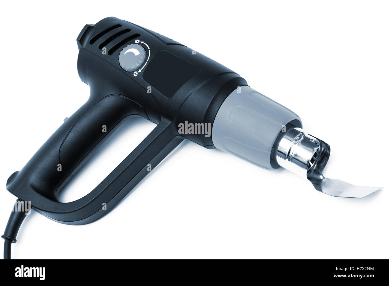 new hot air gun on a white background Stock Photo - Alamy