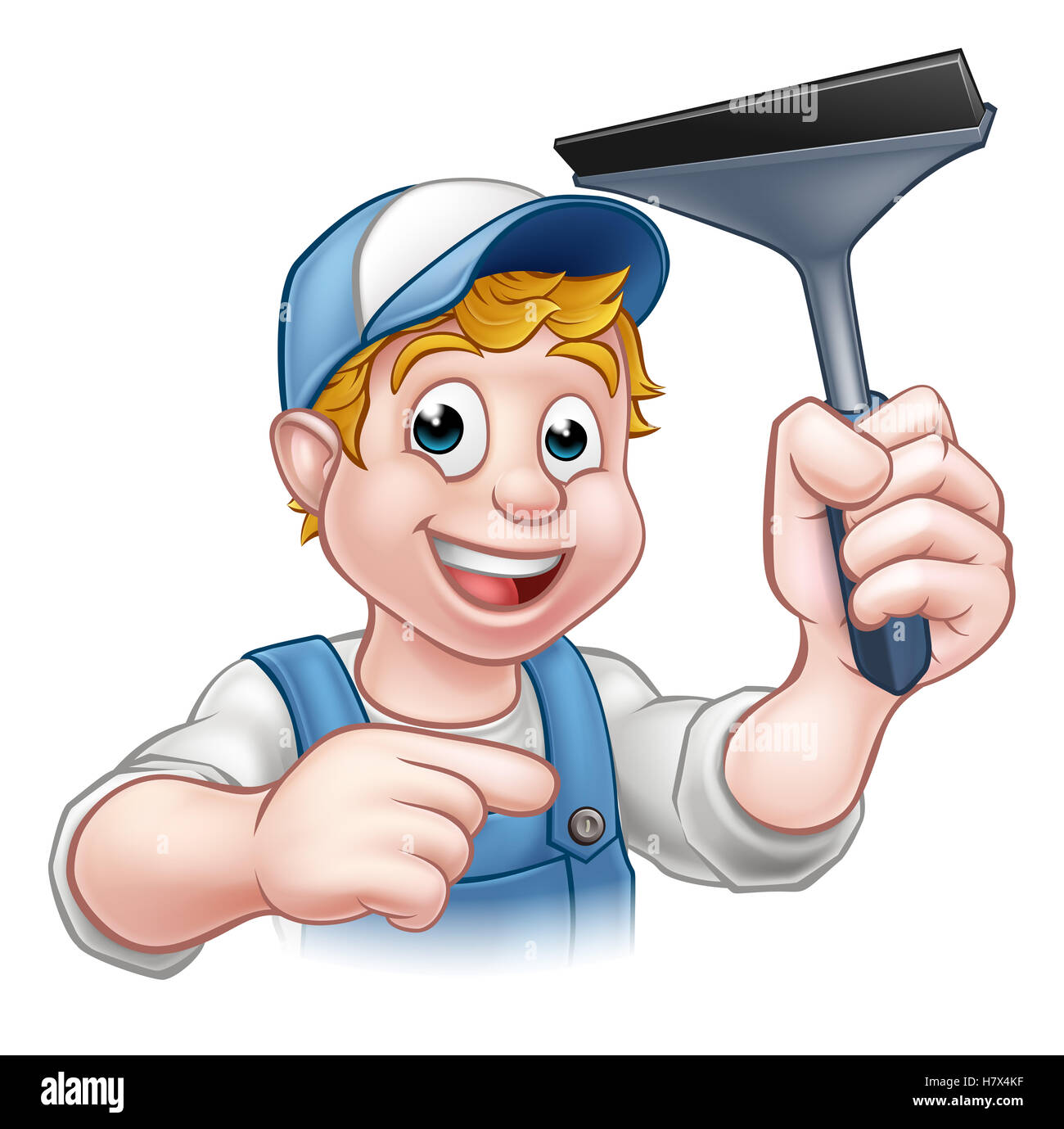 Window cleaner cartoon hi-res stock photography and images - Alamy