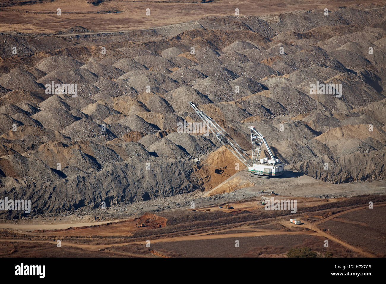 Dragline and coal mine, Mpumalanga, South Africa Stock Photo Alamy