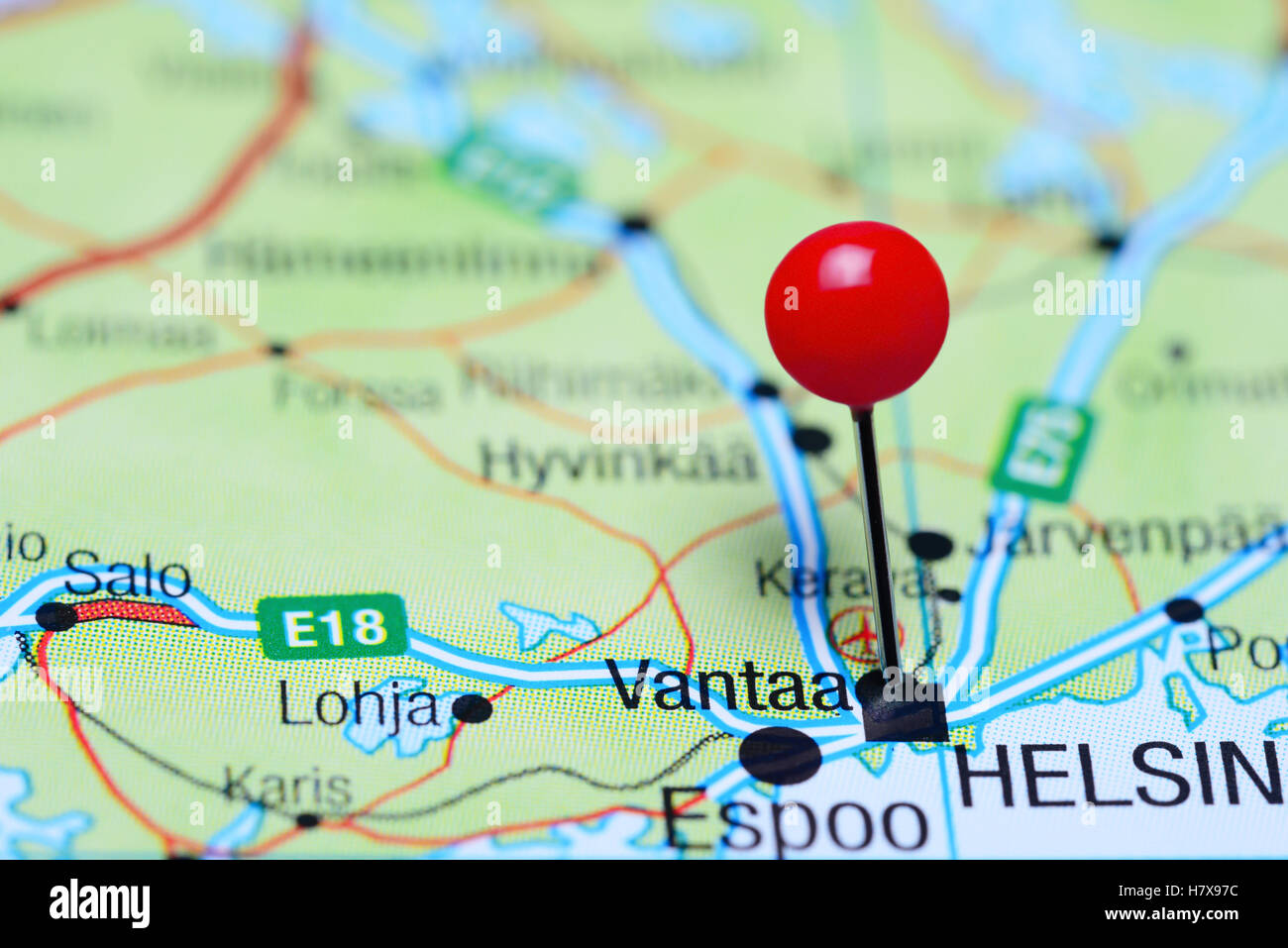 Vantaa map hi-res stock photography and images - Alamy