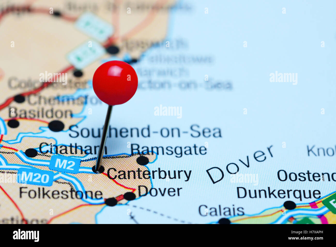 Map of canterbury hi-res stock photography and images - Alamy