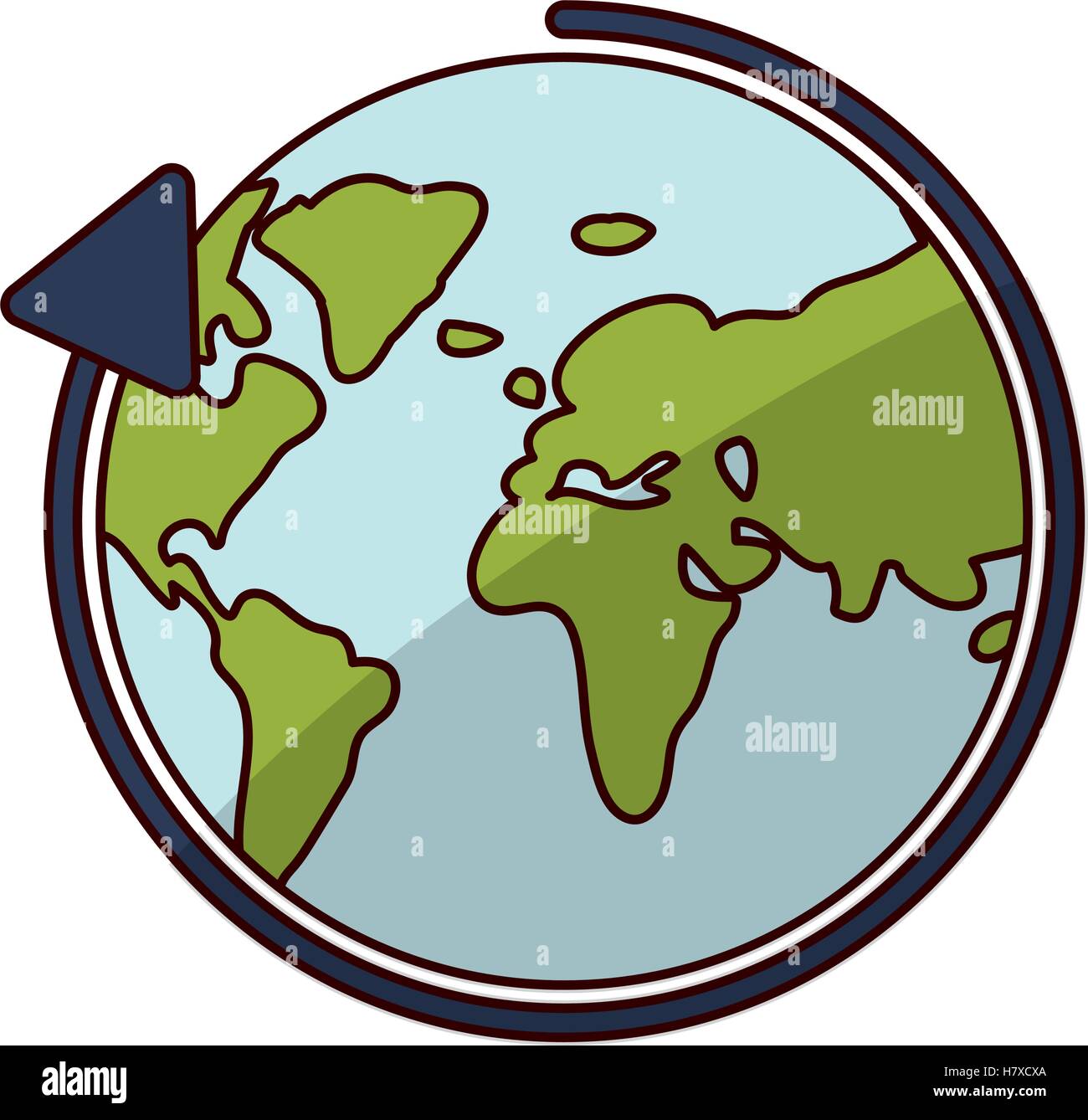 World sphere icon. Delivery shipping logistic and distribution theme ...