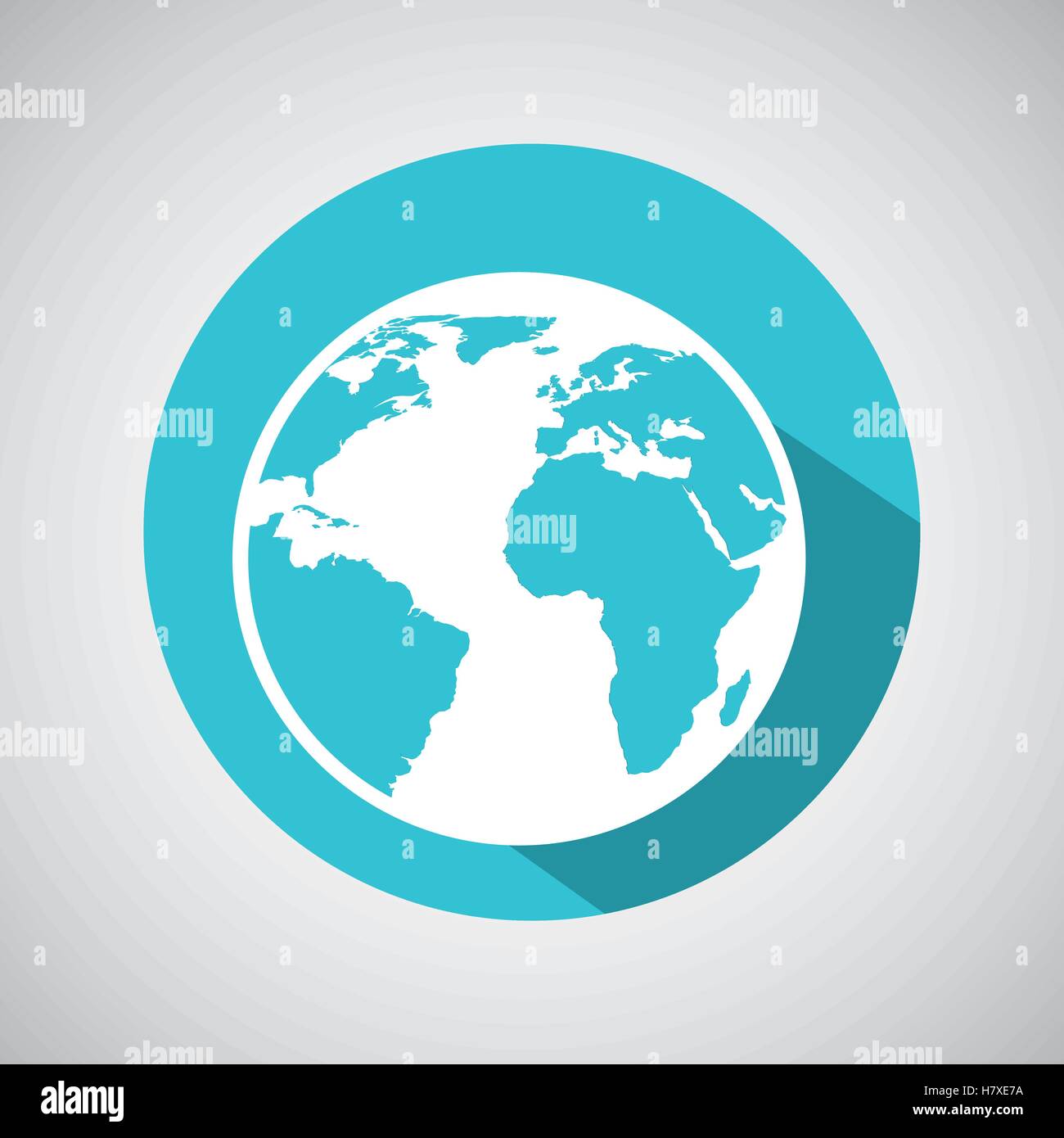 global communication world map icons graphic vector illustration eps 10 ...
