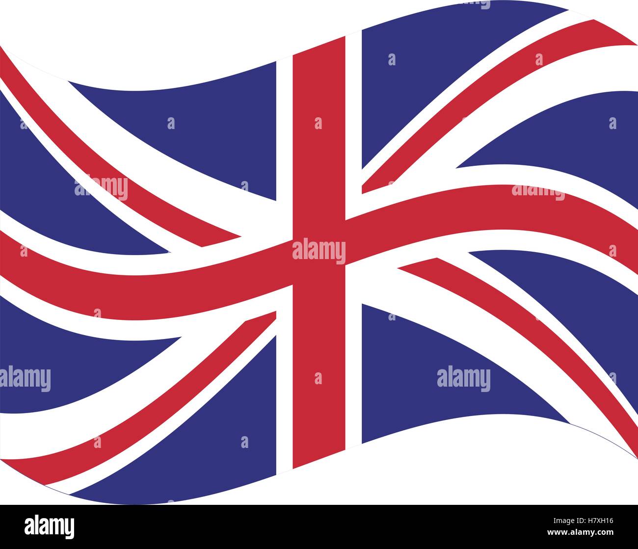 United Kingdom Flag Icon London Uk Landmark Tourism And England
