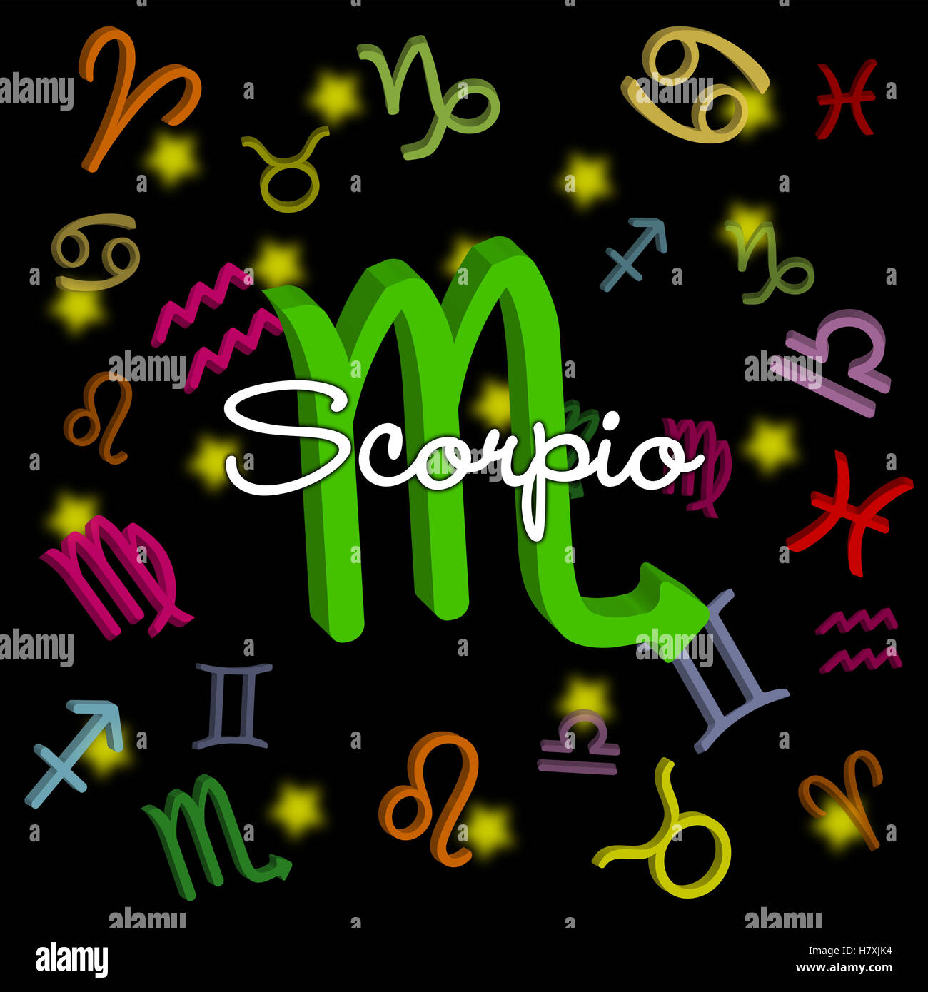 Scorpio Zodiac Star Sign Stock Photo