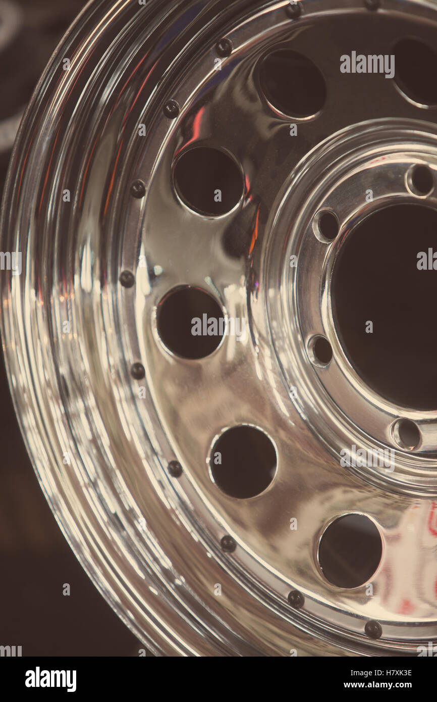 Close up shot of a new car rim Stock Photo - Alamy
