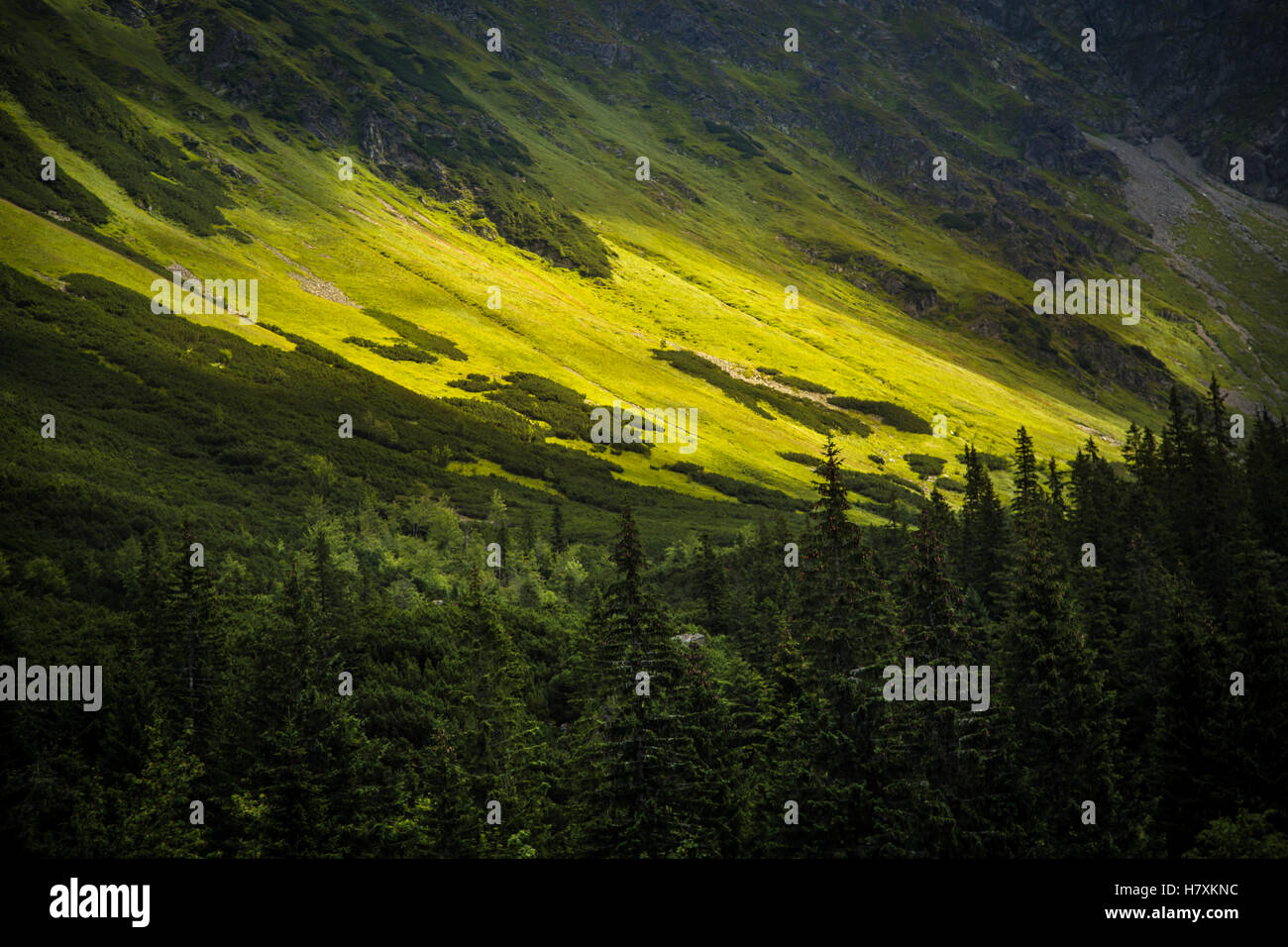 A beautiful Tatry mountain landscape Stock Photo