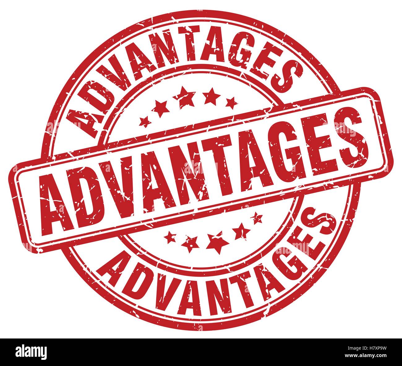 advantages red grunge stamp Stock Vector Image & Art - Alamy