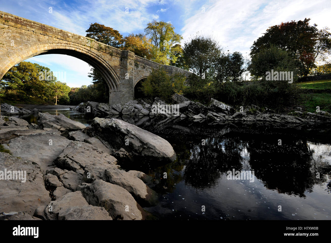 Devil's Bridge, River Lune, Kirkby Lonsdale, Cumbria. Picture by Paul Heyes, Monday October 24
