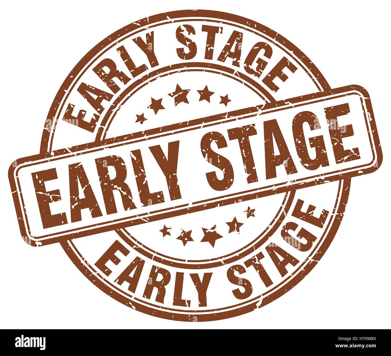 early stage brown grunge stamp Stock Vector Image & Art - Alamy