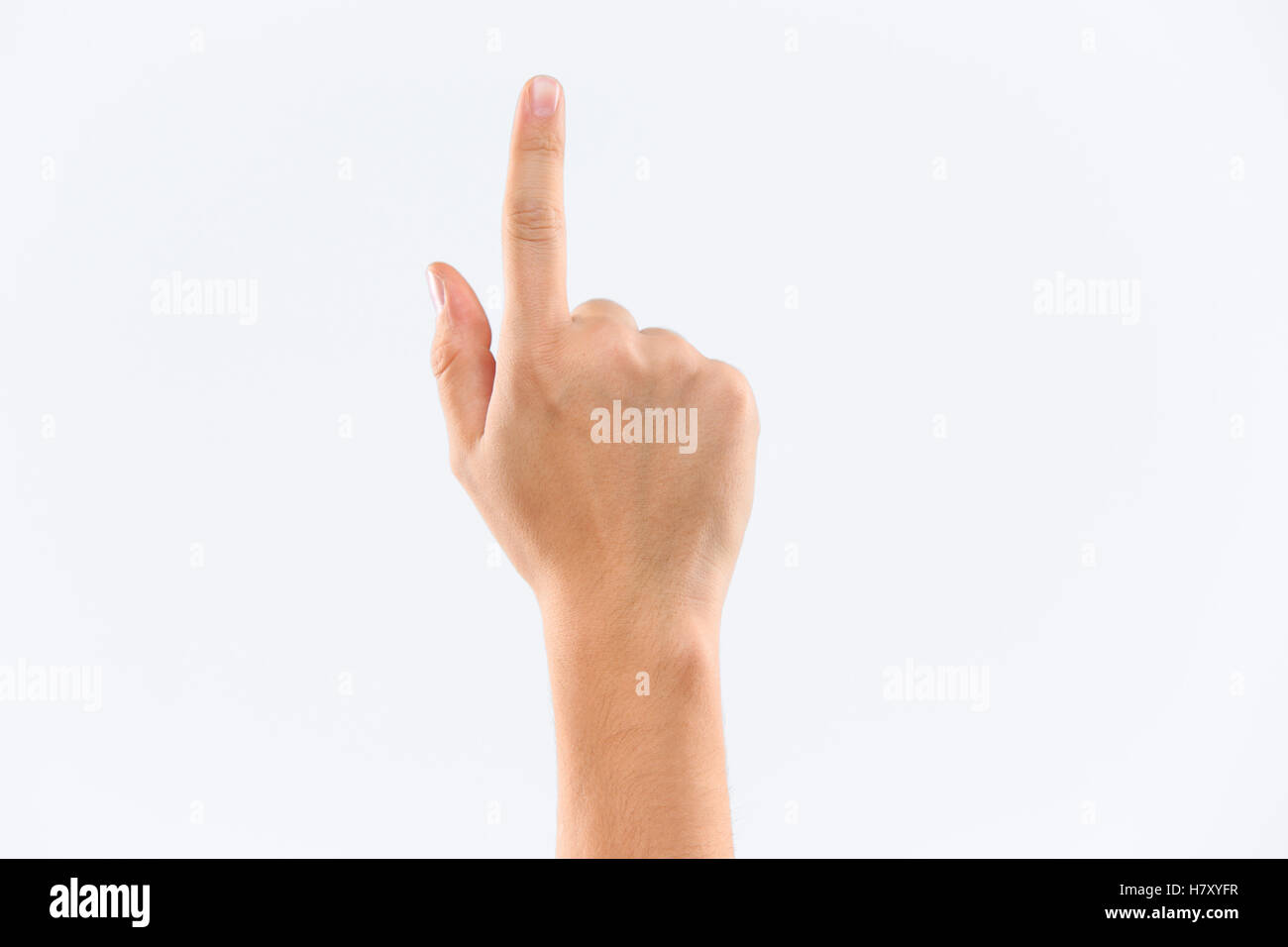 man's hand isolated on white background Stock Photo - Alamy