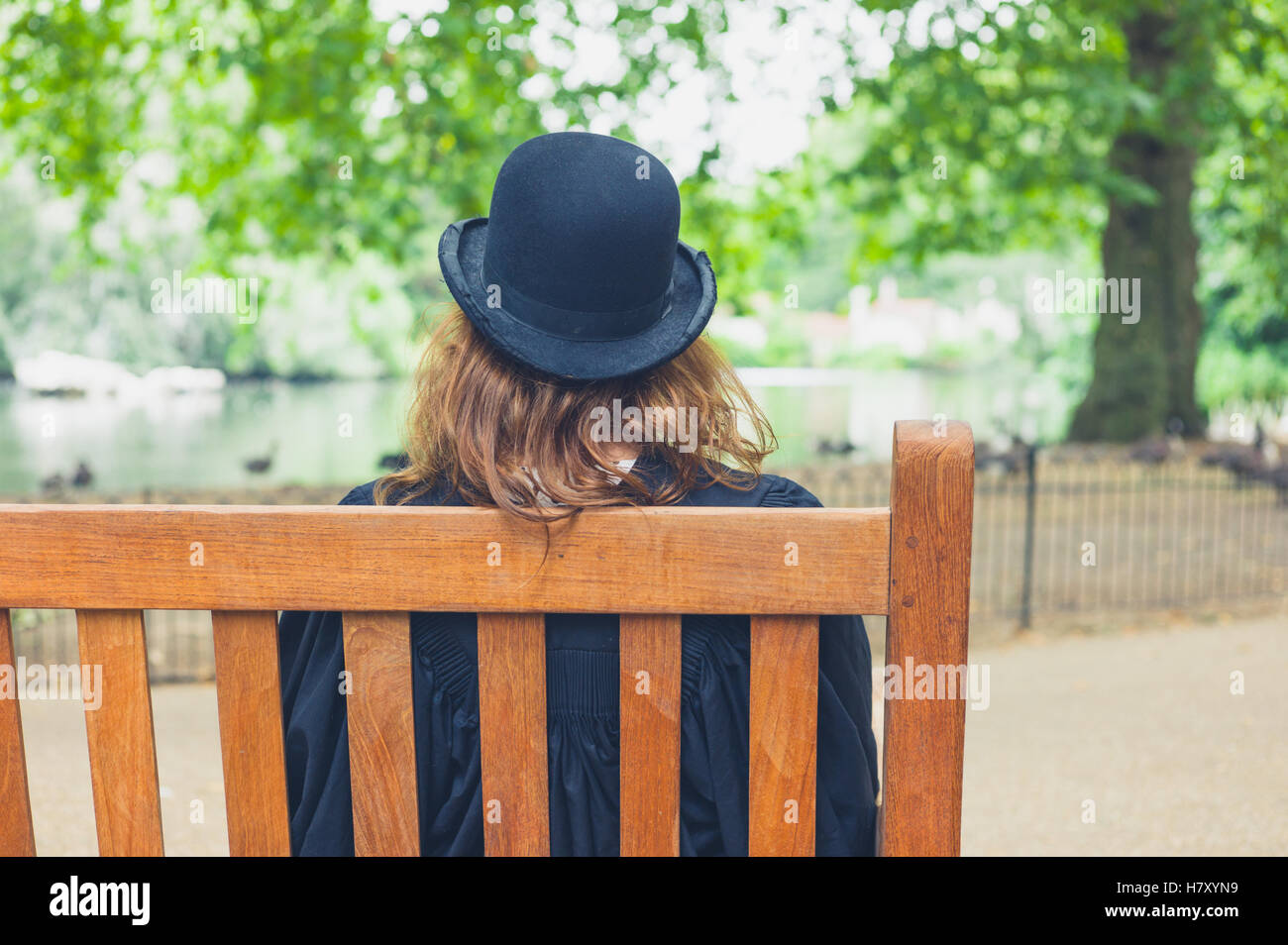 Woman in cloak hat hi-res stock photography and images - Alamy
