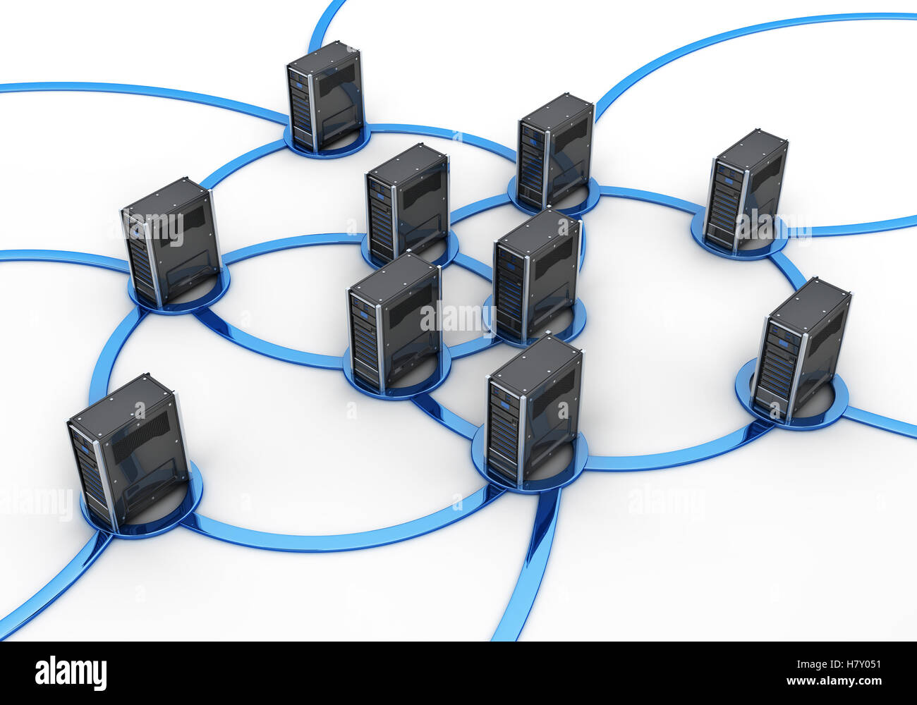 Network server, concept internet Stock Photo