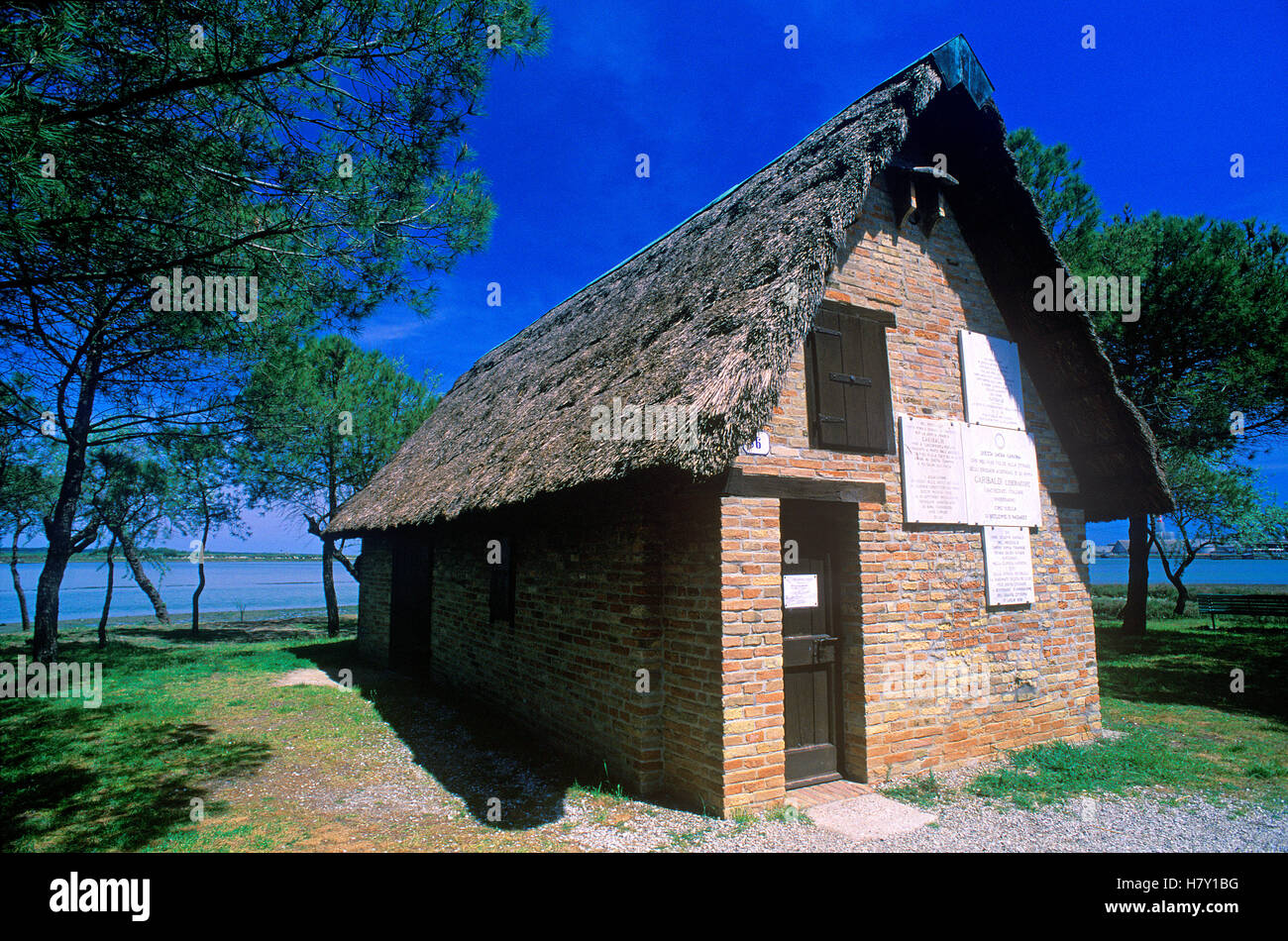 Garibaldi Hut, Porto Corsini, Marina di Ravenna, Delta del Po Regional Park, Emilia Romagna, Italy Stock Photo