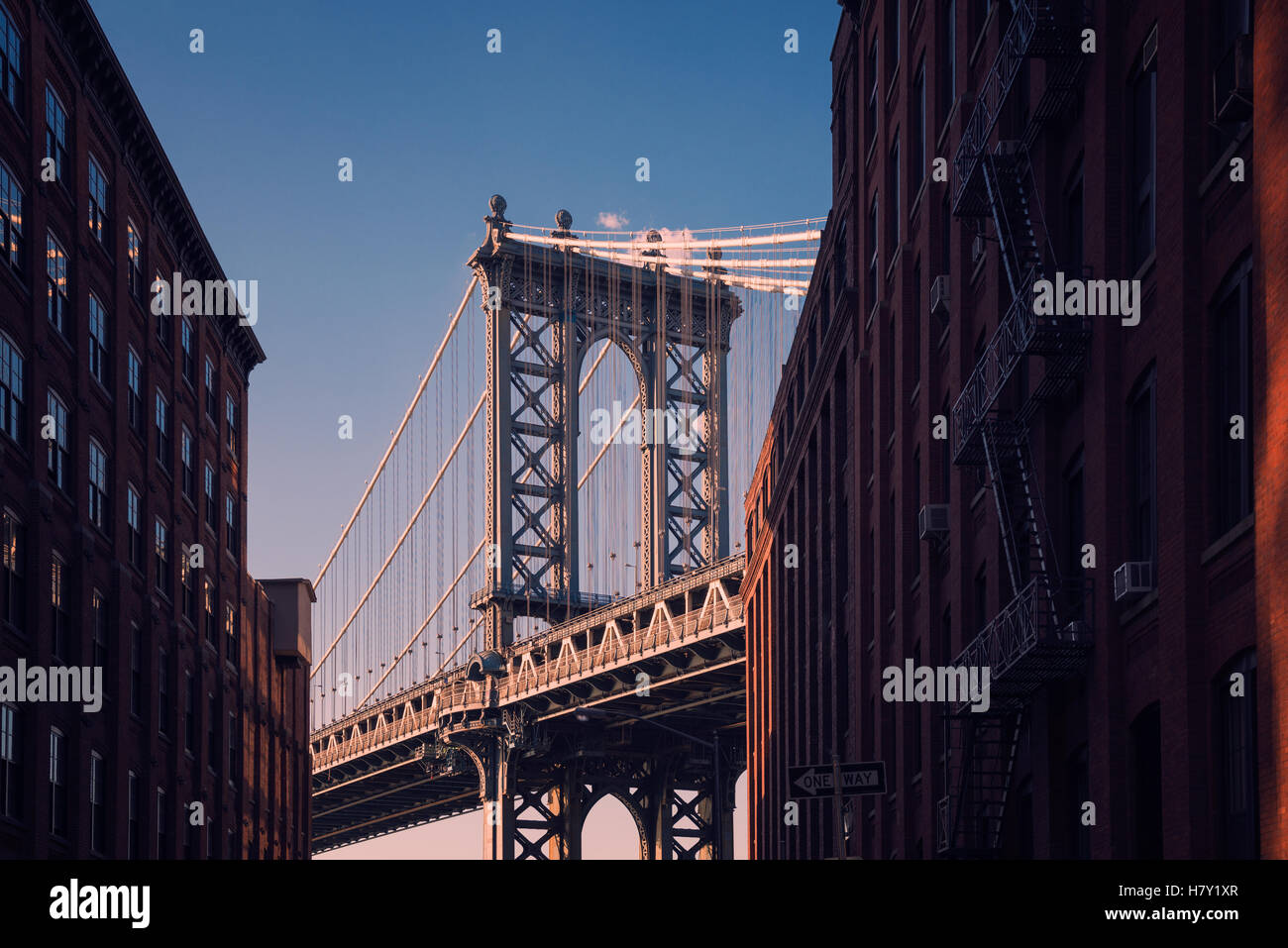 Manhattan Bridge NYC Stock Photo