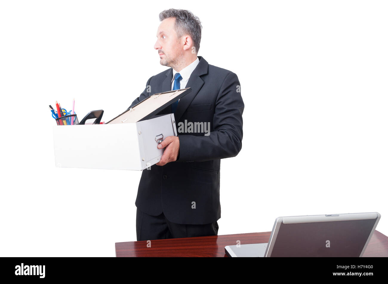 Unemployed Box Unemployed worker taking box hi-res stock photography and images - Alamy