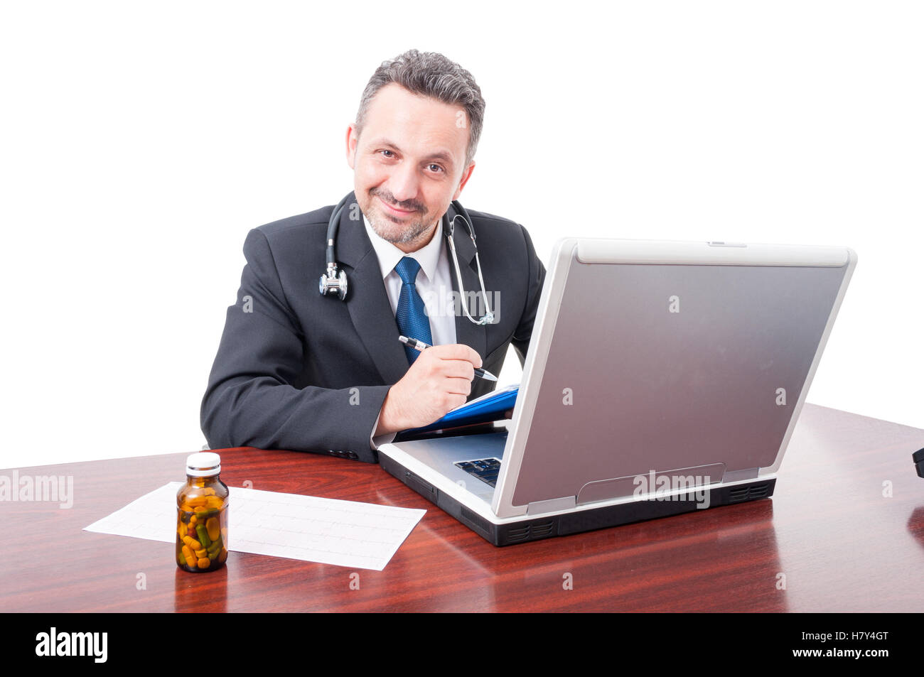 Handsome doctor holding laptop. Males media. Males media. Males media. Парень с телефоном.
