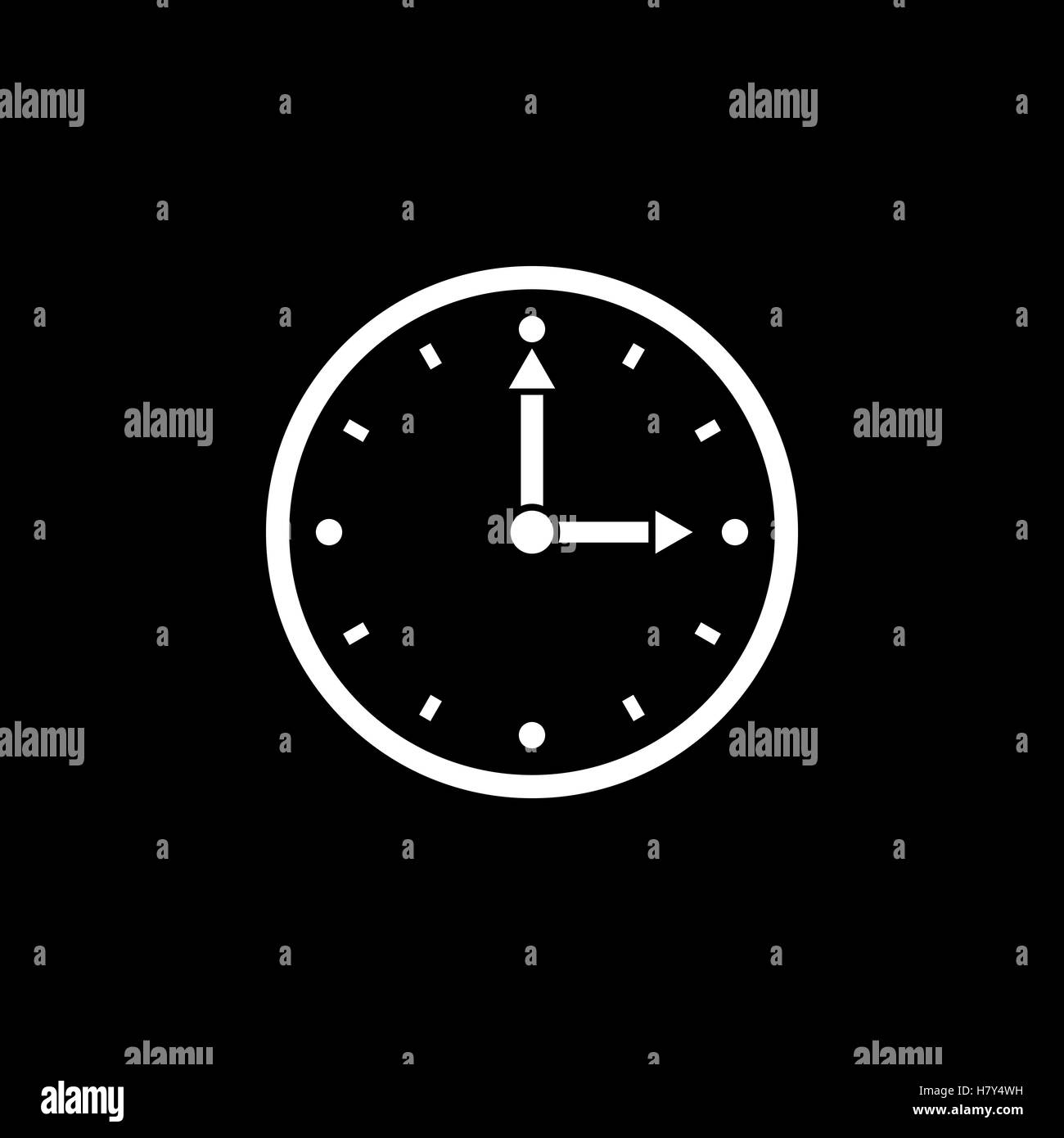 Time, clock icon. Time and watch, timer, clock symbol. UI. Web. Logo ...
